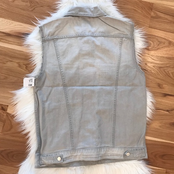 J BRAND Oversized Denim Rockaway Finn Vest - Picture 7 of 8